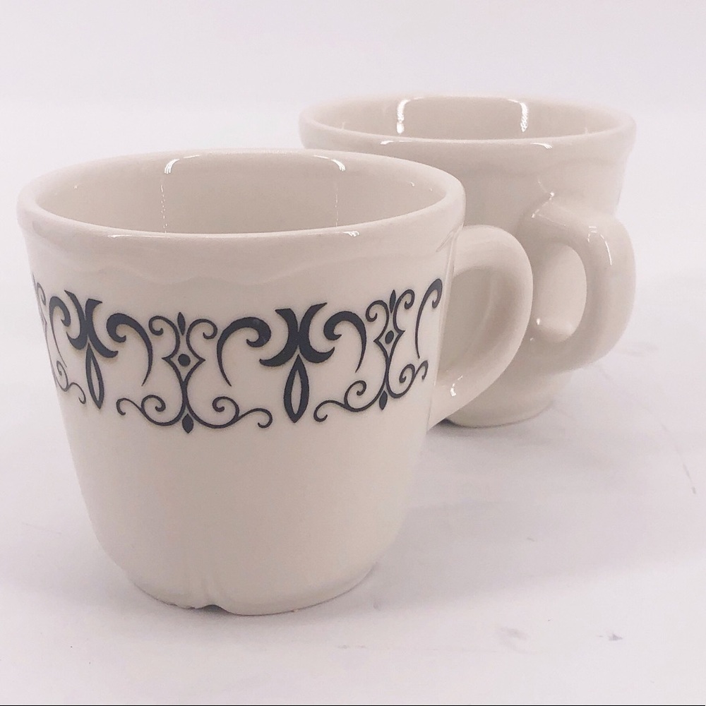 Set 2 Vintage Homer Laughlin Restaurant Wear Cups - Picture 3 of 7